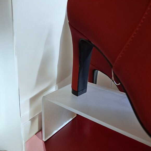 IMPO Tory Crystal Bow Ankle Bootie Red 5 ½ M NWOT. - Picture 7 of 12